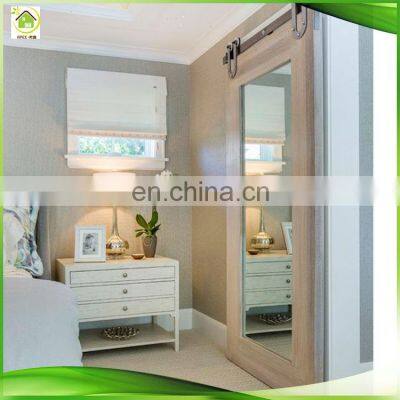 Sliding aluminum mirrored door for living room and bathroom