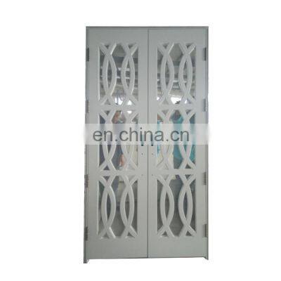 White American style modern prehung glass panel bedroom luxury wooden door fancy wood door design
