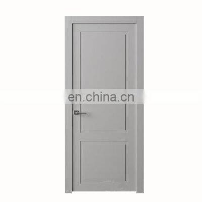 Modern internal solid wood veneer hotels engineered American office 2 panel shaker style interior white doors
