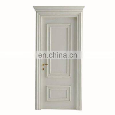 Modern white internal custom standard apartment entrance frames cheap price solid core wood interior doors sale