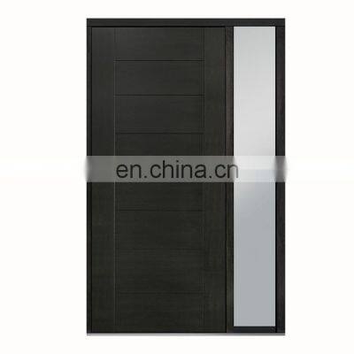 Commercial glass entry modern pivot wooden main door American design fronts fiberglass entry contemporary front doors