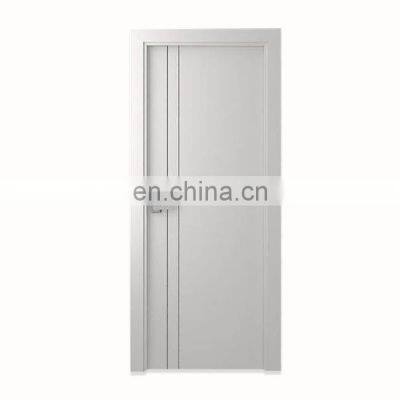 Hotel good quality bedroom white timber engineered wood veneer flush commercial white wooden modern door design