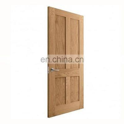 New oak shaker doors design good quality hotel room wooden panel bedroom wooden french door