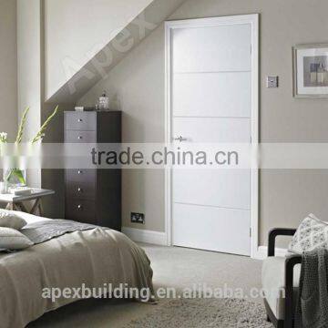 American style white interior commercial office hotel room bedroom solid wooden door designs internal modern panels wood doors