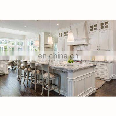 Custom American L shaped wooden grey shaker kitchen cabinet designs for sale