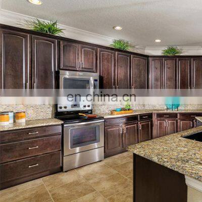 European classic design used solid wood kitchen cabinet doors