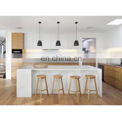 Modern european white high gloss design custom made galley cupboards living room kitchen cabinets