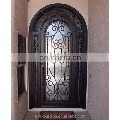 security wrought iron main entrance grill single front safety door designs