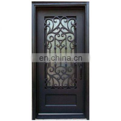 Factory price used front security wrought iron door gates