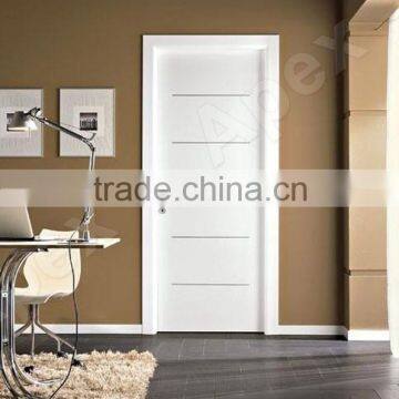 White primed PVC door panel veneer door flush doors design