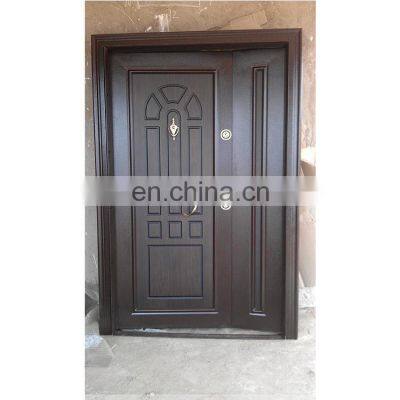 Luxury front door design steel wood armored door for sale
