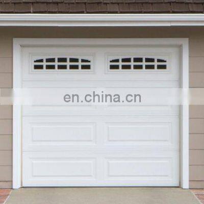 12x7 steel golf cart garage door with window insert