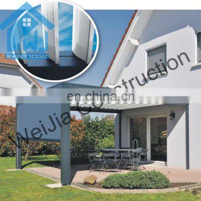 Modern Motorized Opening Roof Waterproof Aluminum Carport Gazebo Bioclimatic Garden Pergola