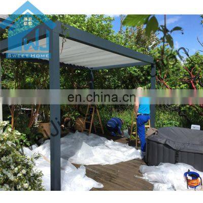 Aluminium Alloy Waterproof Sunshade Cover Roof Hotel Pergola