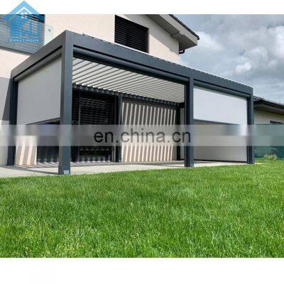 Aluminum sunroof/ decorative motorized louvered pergola