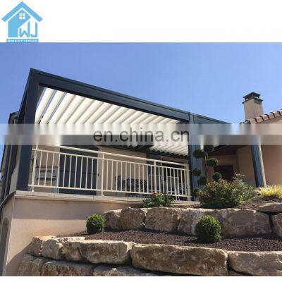 Outdoor Louvered Roof Pergola Electric Aluminum Frame Sun Shade Pergola Kit