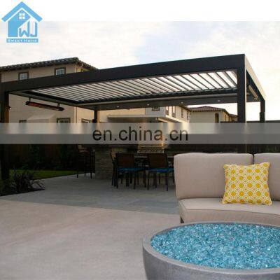 Outdoor waterproof roof aluminium gloriette pergola automatic