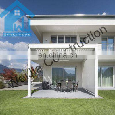 Terrace patio sunshade gazebo waterproof out door motorised aluminium roof pergola