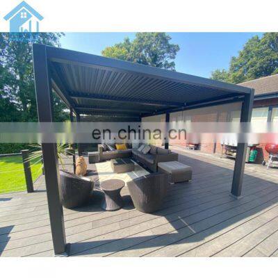 patio 3x6 roof aluminum pergola motorized