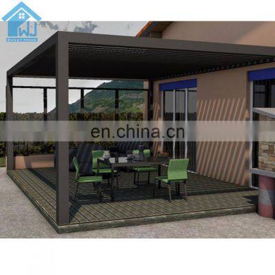 100% water proof motrozied aluminum pergola price bioclimatic aluminum gazebo