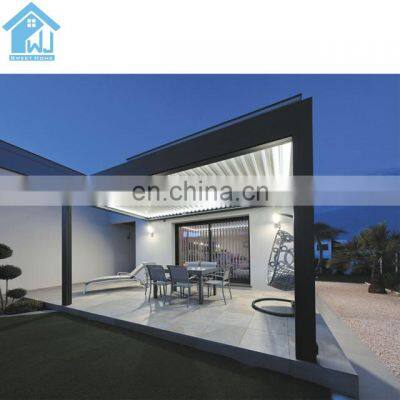 2022 Hot Sale Garden Gazebo Pavilion 3x4 Sun Shading Bioclimatic Pergola electric aluminum pergola