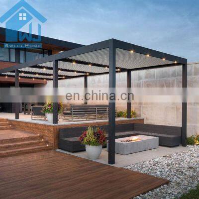 Sunshade Louver Roof Aluminum Bioclimatic Pergola for Garden