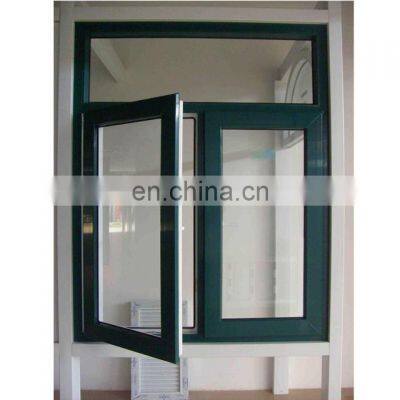 Double glazed casement window / arched casement aluminium windows with grills