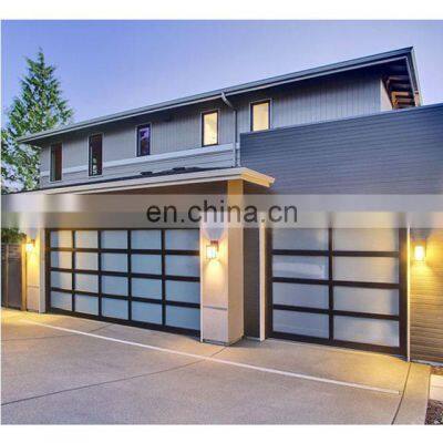 Glass garage door tempered glass 9x8 garage doors with opener