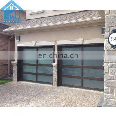 electric smart wifi control anodised aluminum garage door for house front door