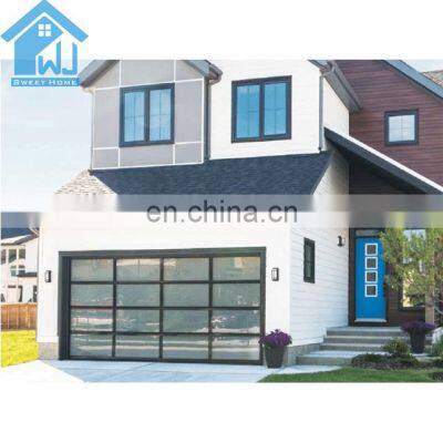 easy install glass smooth garage door skins with German motor other doors