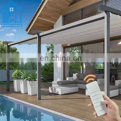 PVC sunshade waterproof aluminum retractable awning