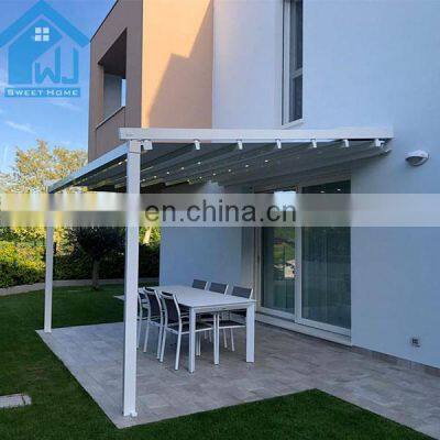 Motorized Outdoor Automatic Retractable Roof pvc System Pergola