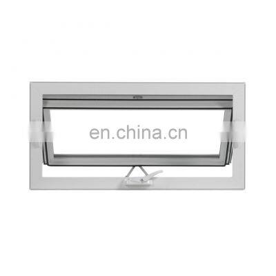 hurricane impact Nfrc Standard small glazing windows wooden top hung awning glass casement window for toilet