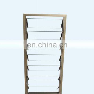 Aluminium frame adjustable shutters windows custom aluminum jalousie glass louvre windows glass shutter