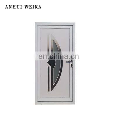 top sale product 2021 pvc bathroom plastic door 24x80 frosted glass door water proof slide away doors opaque glass