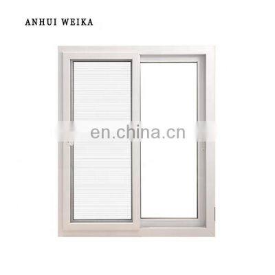 uPVC sliding window with double glazed and plastic frame