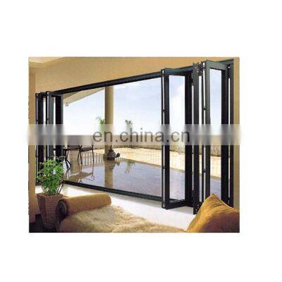 Customized waterproof aluminum folding doors double glaze french aluminum door