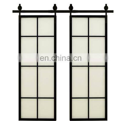 AS2047 industrial sliding door system barn door upvc black sliding doors aluminum profile porta de correr sala
