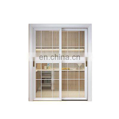Low-E glass design thermal break aluminum balcony glass sliding doors for aluminum storefront door