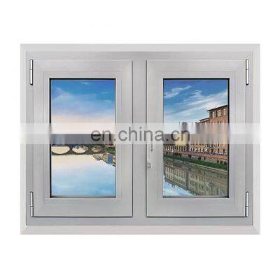 Custom windows casement grill double glass aluminum alloy windows for house and apartments