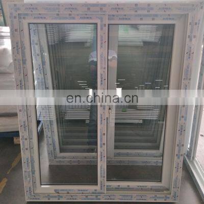 UPvc double sliding window with insect screen and grids