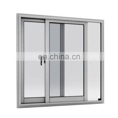 Customized Aluminum single tempered glass sliding window aluminium window villa window