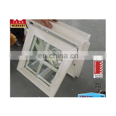 White pvc & upvc awning toilet or bathroom windows with grills design