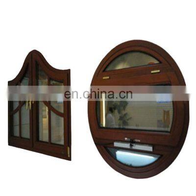 Aluminium profile fixed glass round window price, double glazed large size fixed windows