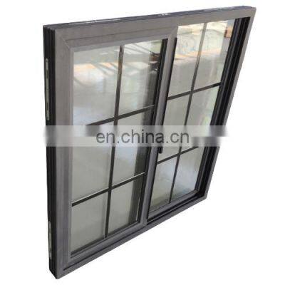 Frame House Used Windows 58 series profile pvc single sliding black Windows