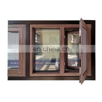 Casement Window Double Glazing Aluminum Frame Windows tempered glass upvcvinyl impact casement window