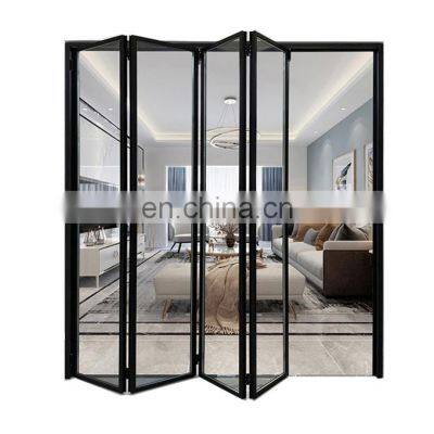 Hot sale Aluminium Alloy glass bifold door / waterproof Design silding folding door