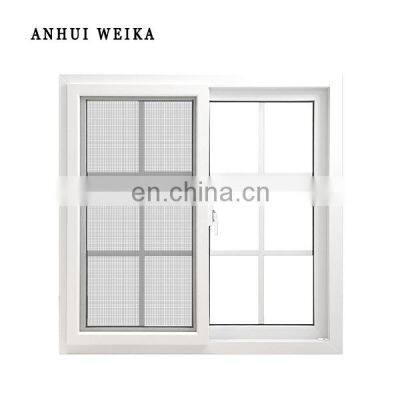 Top selling products 2021 window upvc horizontal Single sliding windows tempered glass