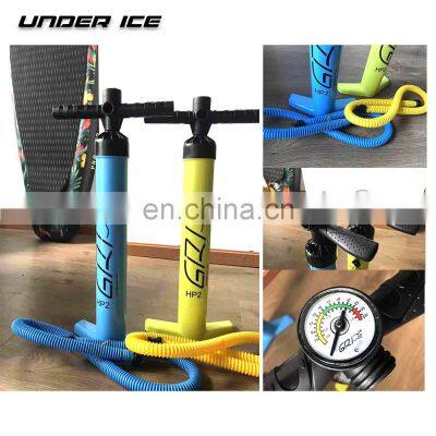 Premium GRI Quality ISUP Hand Pump Inflatable Paddle Board Accessory Double Action Inflate/deflate