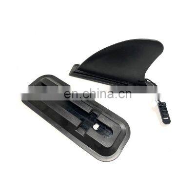 Side fin 4'' Size Snap-in System Black Classic Single fin for inflatable paddle board and longboard in stock